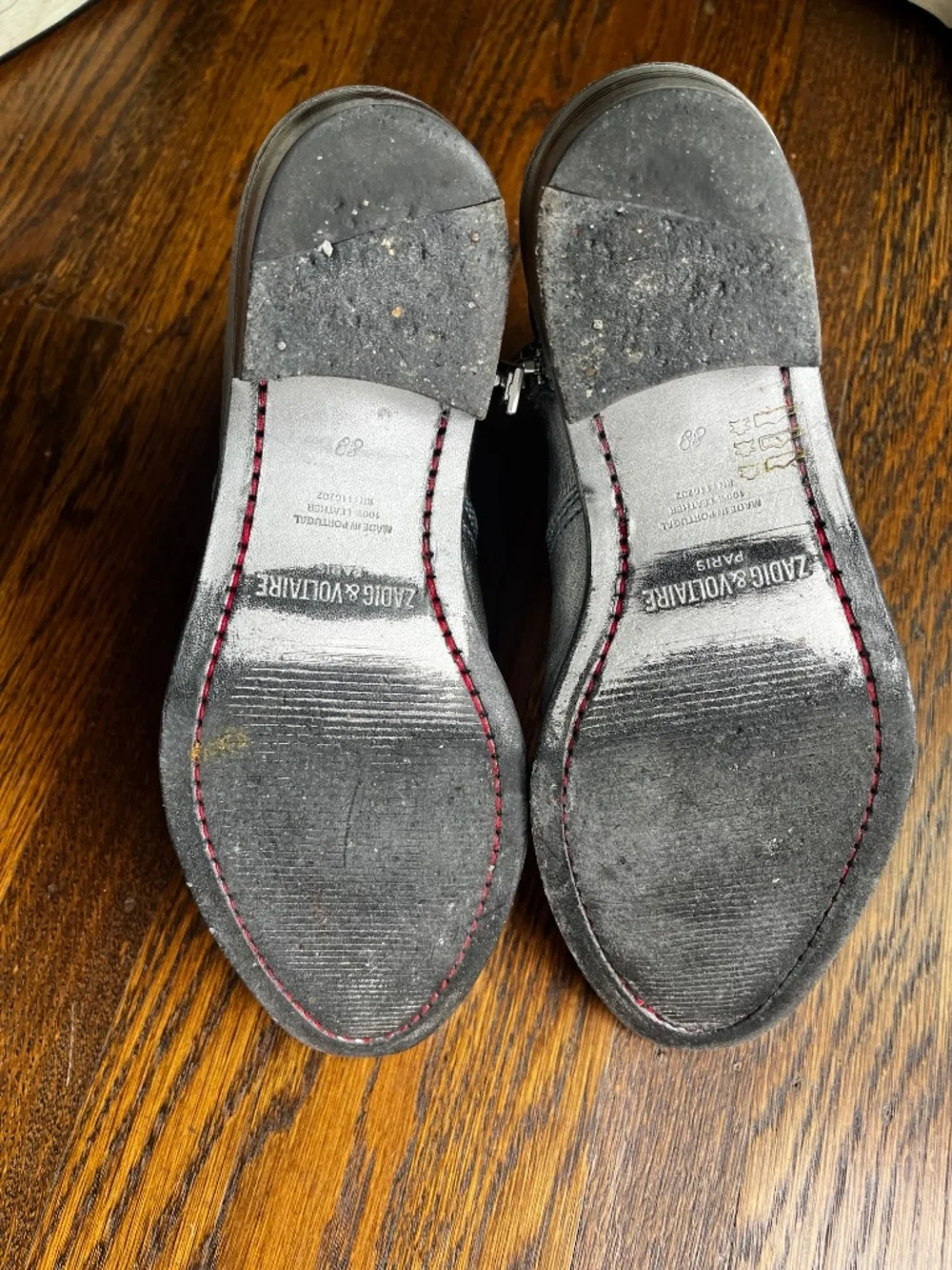 Zadig & Voltaire Paris western boots silver
